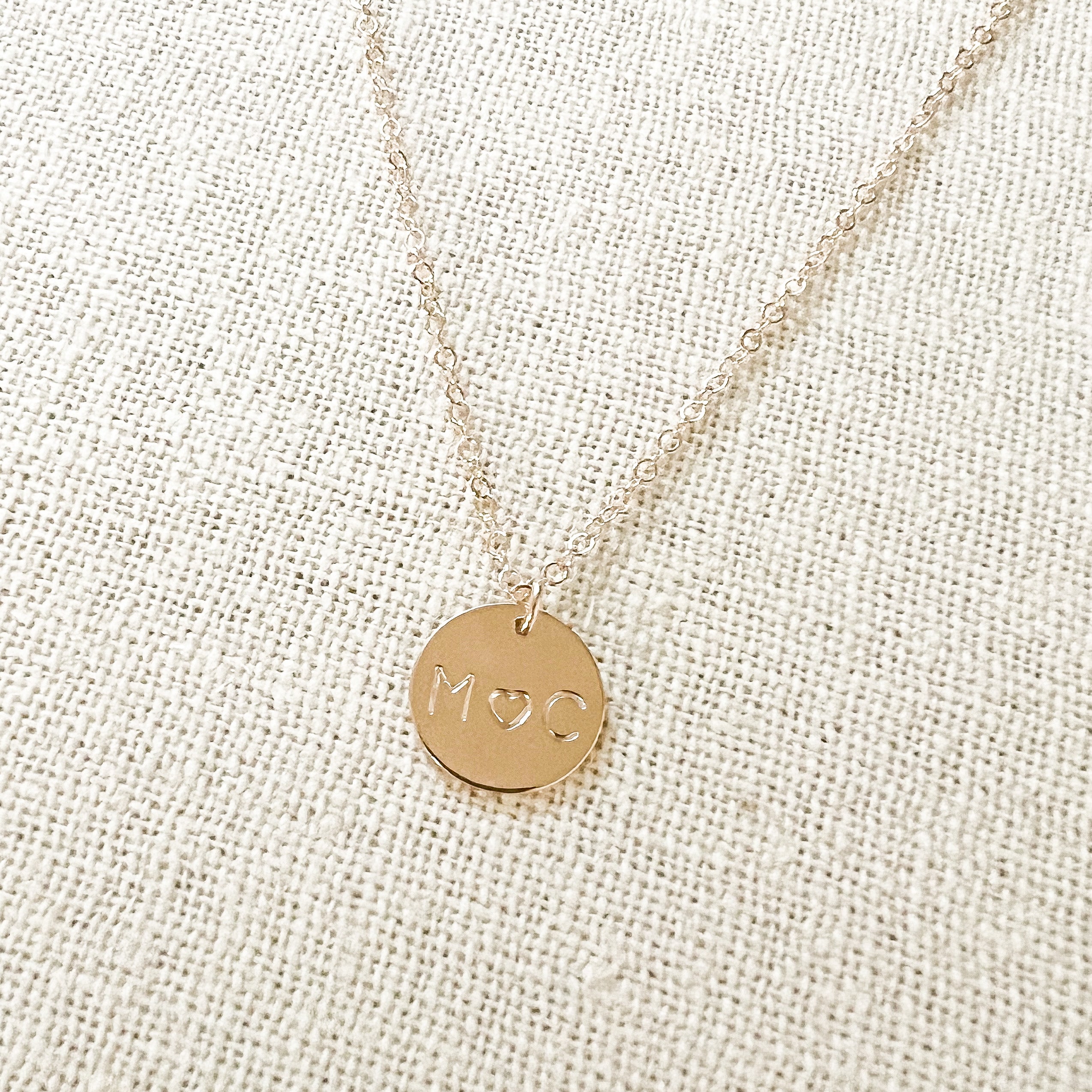 You & Me Disc Necklace – Love Always, Elle Jewelry